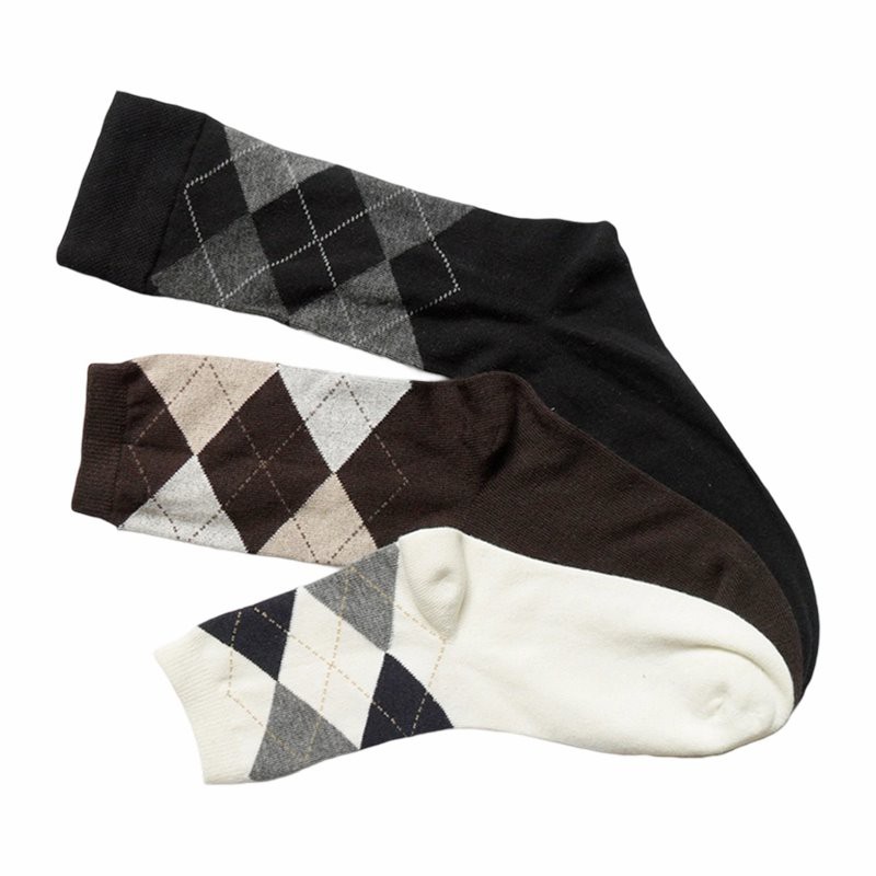 Solid Color Men's Dress Socks